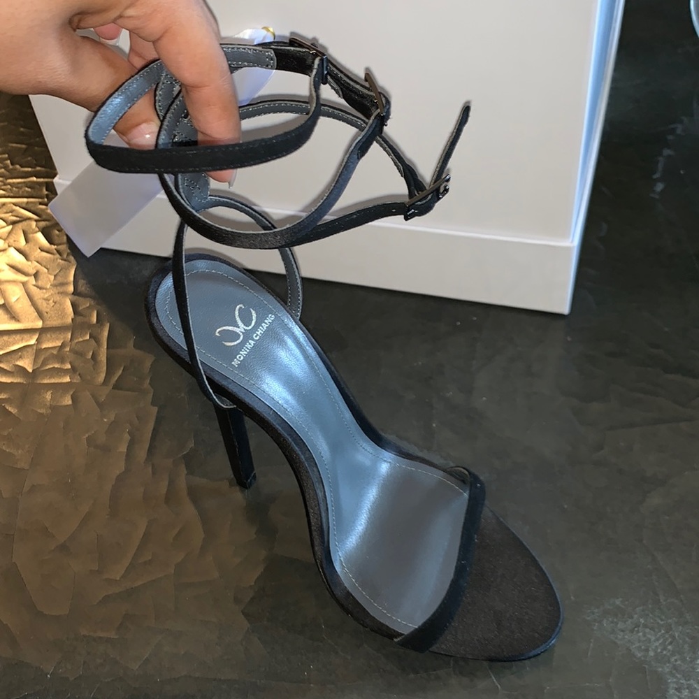 Monika Chiang Black Brace Sandal